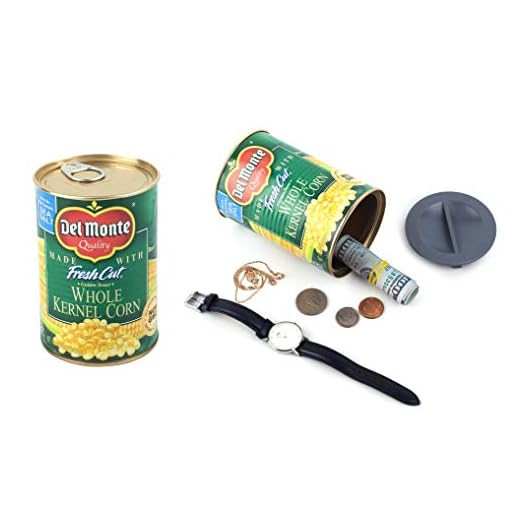 Del Monte Can Diversion Safe Stash Box Secret Hidden Bottom Storage Container for Money Jewelry Valuables