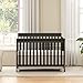Goldzone Baby Crib 5-in-1 Convertible, Wooden Cribs Converts to Toddler Bed, Daybed and Full-Size Bed, Nursery Furniture with Non-Toxic Finishes (Black)