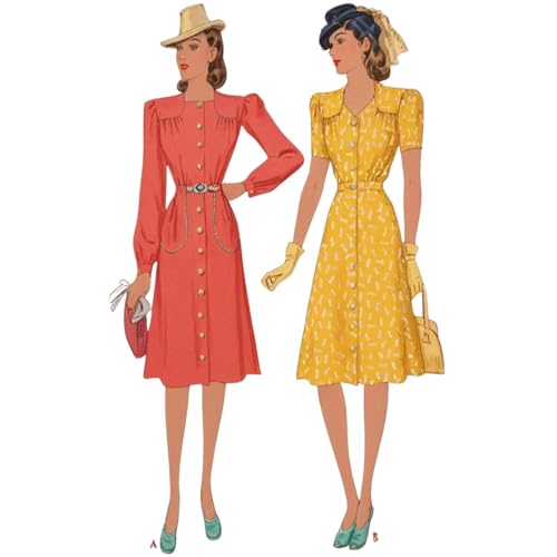 Patron De Couture Vintage Années 1940 - Modèle B36 Jupe Et Haut (R209), Complet Et Non Découpé