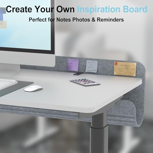 Image of Under Desk Cable Management Tray, 47.2 inch Felt Cord Organizer with No Drill Clamp or Screw Mount, Hidden Wire Management for Power Strips & Cables, Cable Tray Under Desk for Home Office