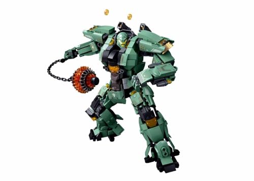 Sluban P.R. Mecha Building Set, 542 Pieces, Ages 8-14, Military Robot with Chain Weapon, Green and Black, M38-B1153 - Image 3