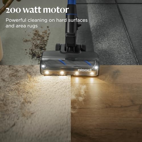 BISSELL PowerClean FurFinder, Cordless Vacuum Cleaner, 200W Motor, FurFinder Headlights, Tangle Free Brush Roll, Vacuum Cleaner, Self-standing, HEPA-filter, 2000 mAh removable battery, 40 min, 4089E