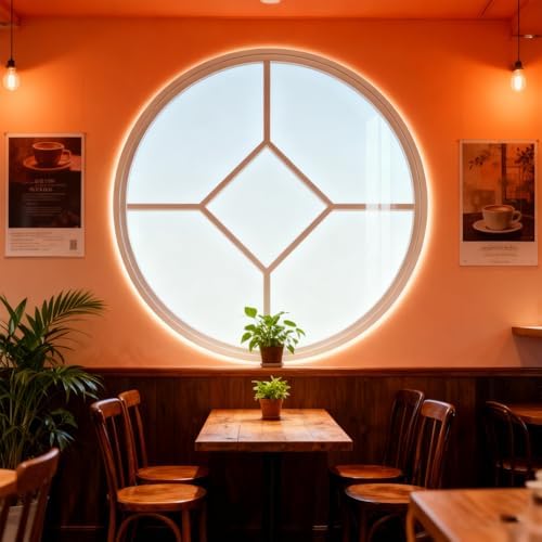 360° Rotatable Round Glass Ventilation Window - Aluminum Alloy Replacement Portlight with Tempered Glass, Ideal for Boats & RVs (80CM/31.5IN)