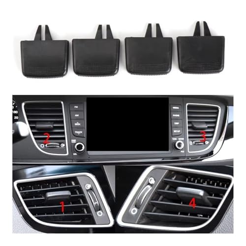 Kit réparation grille d'aération climatisation Mistra 2014-2016 pour buse centrale de voiture - 2