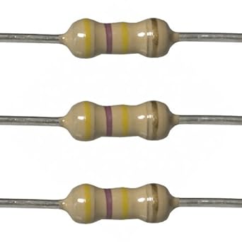 GoBagee BRANDED carbon film resistor 1/4 watt Tolerance 5% - Pack of 20pcs (470K Ohms)