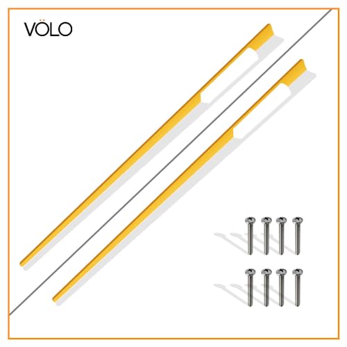 Image of VOLO Aluminium Wardrobe Handle - Elegant Pull Handle for Wardrobe Doors, Cabinet Doors, and Drawers in Kitchen, Office, and Bedroom (Pack of 2 Pieces) (SAC-40 Gold 36 Inch (900mm))