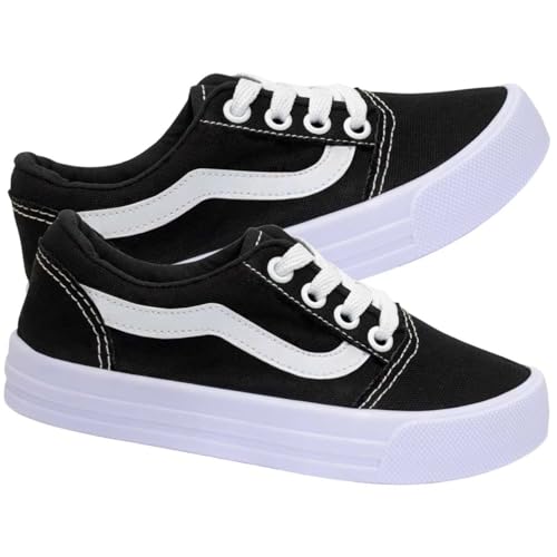 Tênis Infantil Street Nº 28Ao36 Skate Menino Menina 11.111J (Preto, BR, Criança de 9 a 12 anos, Numé