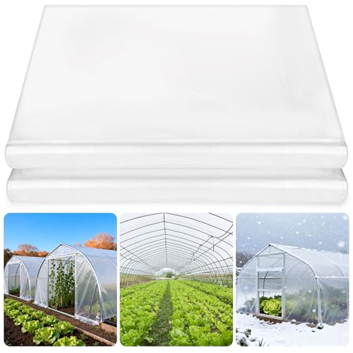 10 x 26 FT UV Resistant Greenhouse Plastic Sheeting