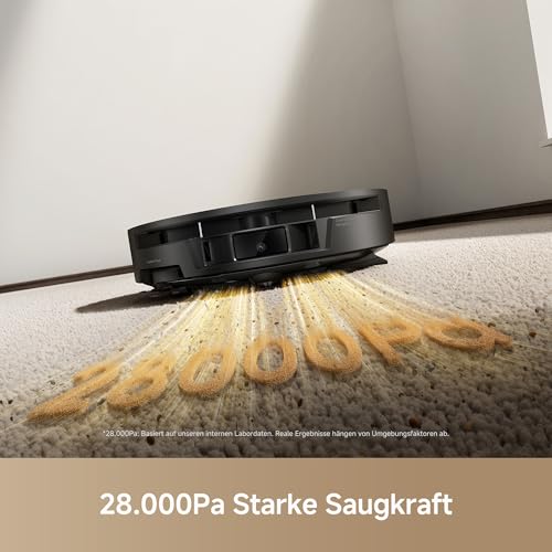 MOVA S70 Roller Saugroboter, 28.000Pa, 27cm-Roller Kantenreinigung Schwarz – Bild 4