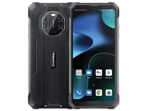 Blackview BL8800 Pro 5G (Double Sim - Ecran de 6.58'' - 128 Go, 8 Go RAM) Noir