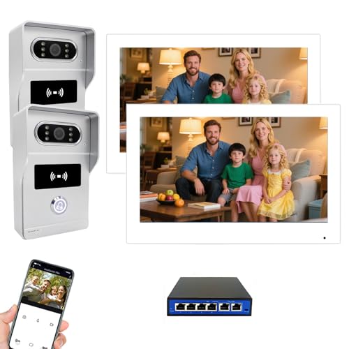 IP Video Intercom System with 1080P Camera and Touch Monitor