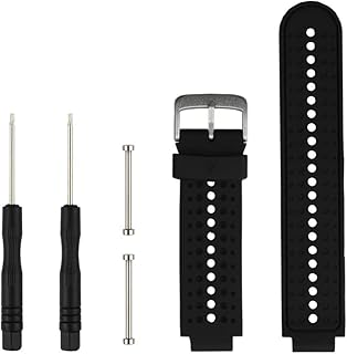 Replacement for Garmin Forerunner 235 / Garmin Approach S20 S5 S6 Watch Band Accessory, Adjustable Silicone Solid&Pattern Strap Wristband for Forerunner 220/230/620/630/735XT/235Lite