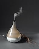 QUOOZ Lull Ultrasonic Aromatherapy Essential Oil Diffuser –Ultrasonic Diffusion w/Auto Shut-Off, Custom Light Settings for Relaxation, Peace of Mind, Healthy Body & Spirit – 200 ml, 8-10 hrs