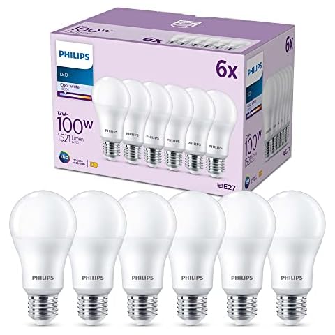 Philips - Pack 6 Bombillas LED A60 13W (Eq. 100W) Cover