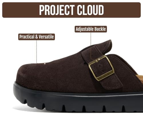 Image of 100% Genuine Leather Platform Clogs for Women - Fall Shoes for Women 2026