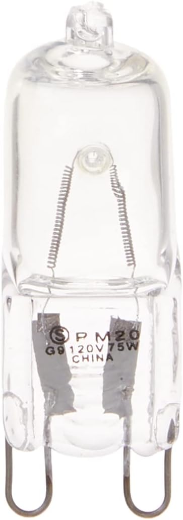 Satco S4617 75 Watt 1250 Lumens T4 Halogen G9 Double Loop Base 120 Volt Clear Light Bulb, Dimmable