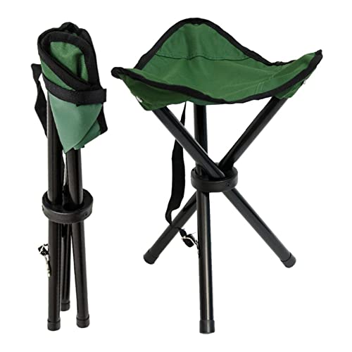 Sgabello Pieghevole e Portatile Sedia per Campeggio, Pesca, Giardinaggio, Spiaggia Colore Verde Pratiko Life