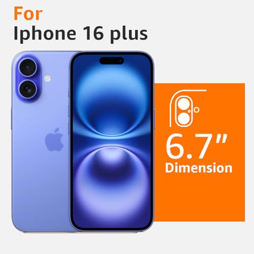 Image of Amozo for iPhone 16 Plus Back Case Cover |Ultra Hybrid Camera and Drop Protection Back Case Cover for iPhone 16 Plus - (Polycarbonate|Clear)