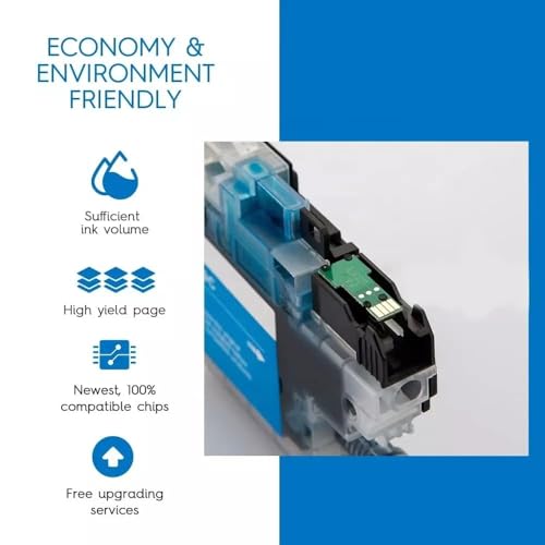 Image of CANOFF Compatible Ink Cartridges for Brother LC539BK XL & LC535C, LC535M, LC535Y XL, High Yield, 4-Pack (1 Black, Cyan, Magenta, Yellow) for DCP-J100 DCP-J105 MFC-J200 Printer