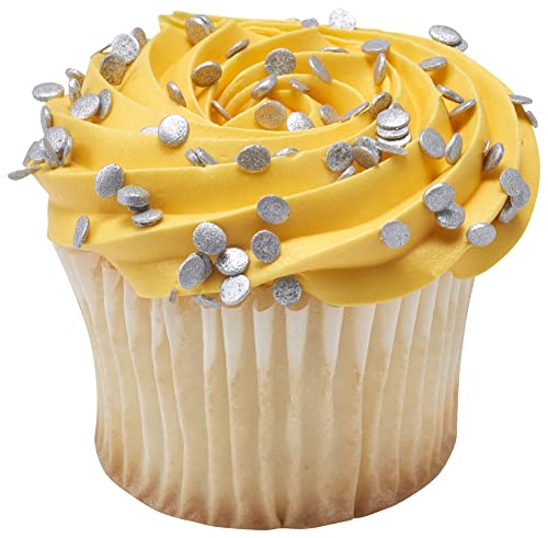 Decopac Confetti Silver Quins Sprinkles, 1.21 Lb #TOP5