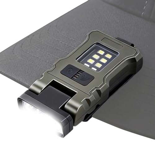 Lampe frontale LED clipable pour casquette - Éclairage mains libres