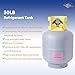 Flame King YSNR501 50 Pound Refrigerant Recovery Cylinder Tank , Gray