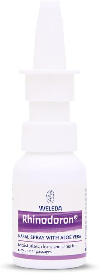 Weleda Rhinodoron Nasal Spray with Aloe Vera, For Dry Nasal Passages, 100% Certified Natural Saline Solution, Moisturising, 20ml