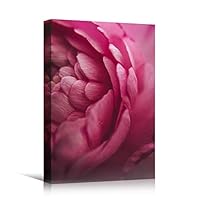 Canvas Wall Art Pink Petal Close Up Bedroom Close Up Colorful Floral Multicolor Petal Photography Romantics - 12x18 inches
