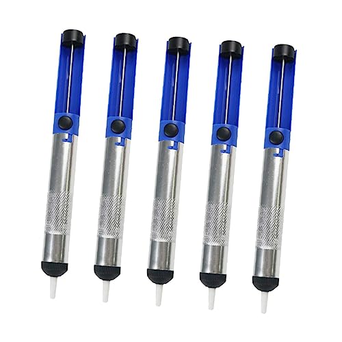 HOLIDYOYO Alloy Desoldering Pump 5pcs Tin Sucker Pen Tool for Solder Removal High Efficiency Desoldering