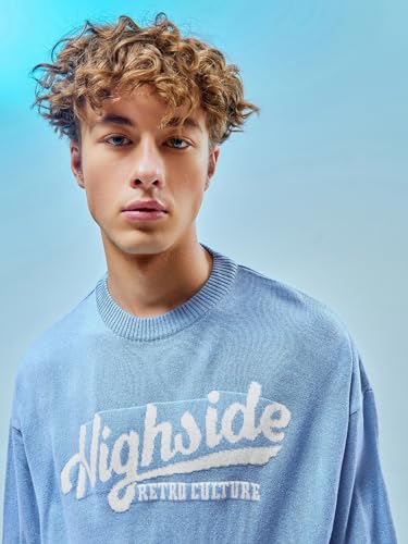 Image of Bewakoof Acrylic Men's Round Neck Sweater