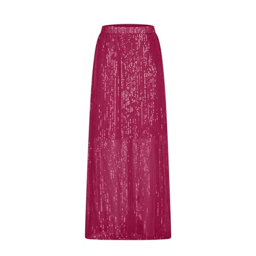 Sparkly Skirt for Women Sequins Shiny Prom Maxi Skirts Glitter Ankle Length Night Out Party Bodycon Skirt Clubwear2