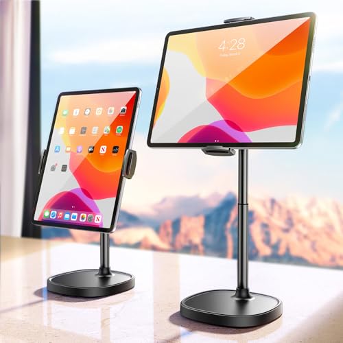 DIMONCOAT Height Adjustable Tablet Stand for Desk, Tablet Holder 360&deg; Rotation: Desktop Tablet...