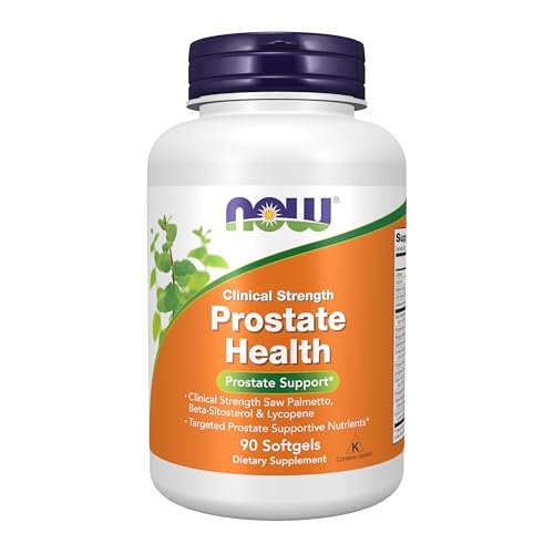 NOW Supplements, Prostate Health, Clinical Strength Saw Palmetto, Beta-Sitosterol & Lycopene, 90