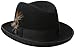 Stetson Men's Homburg Royal Deluxe Fur Felt Hat, Black, 7.375