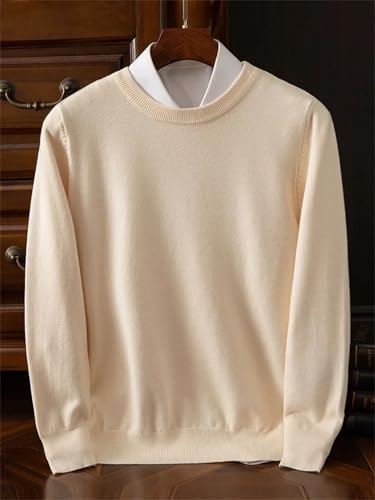 Men's Spring Autumn Merino Wool Pullover Sweater Men O-Neck Long Sleeve Cashmere Knitwear Pullover4