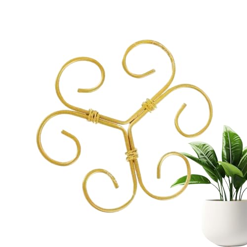 Stabilizzatore per piante per interni, riutilizzabile, regolabile, in ferro, supporto da giardino per orticoltura, boccioli di rosa, piante rampicanti, orchidee, serre in vaso, gladiolo, casa