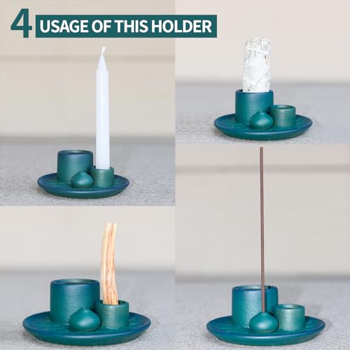 Palo-Santo-Sticks-Holder-Multi-Purpose-Handmade-Ceramic-Incense-Burner-for-Palo-Santo-Incense-Sticks-Sage-Holder-for-Burning-Ash-Catcher-Tray-for-Meditation-Yoga-Room-Blue Palo Santo Sticks Holder Multi Purpose Handmade Ceramic Incense Burner for Palo Santo Incense Sticks Sage Holder for Burning Ash Catcher Tray for Meditation Yoga Room Blue