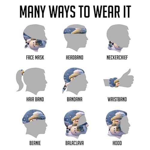 Neck Gaiter para Mujeres y Hombres Invierno Máscara Facial Pasamontañas Banda Cuello Elástico Bufanda Cara Protección Viento Cubierta Respirante para Ciclismo Deportes al Aire Libre miniatura 6