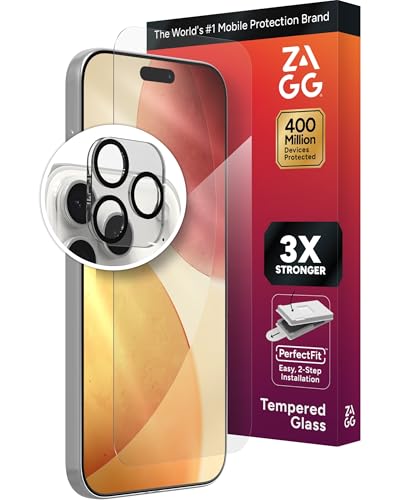 Verre trempé iPhone 17 Pro Max ZAGG Glass+ couverture complète premium