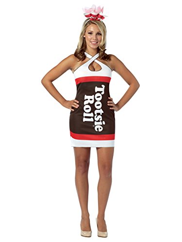 Candy Teardrop Dress Adult Costume Tootsie Roll - Standard