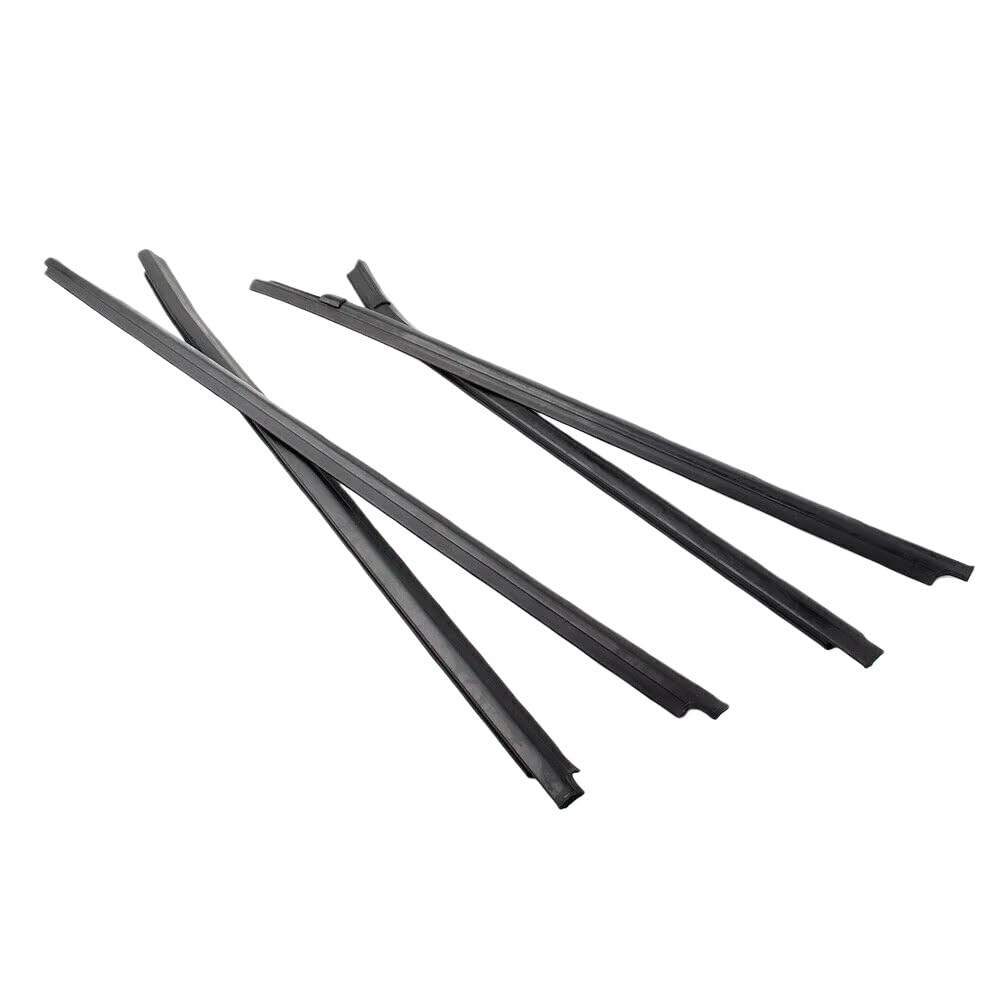 Mzxygkli One Color Car Window Weather Strip 4Pcs Car Outer Door Window Rubber Weatherstrip Waterproof Pressure Sealing Strip For Hilux For Sr5 For Vigo For Mk6 2005-2014