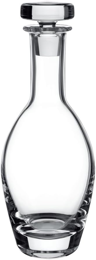 Villeroy & Boch Scotch Whiskey Carafe No. 2, Crystal Glass Decanter with Glass Stopper for Serving and Storing Brandy, 25.25 Ounces