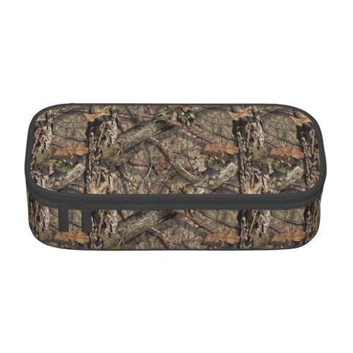 Image of Camo Camouflage Hunting Forest Pencil Case Big Capacity Storage Pencil Pouch Stationery Bags With Zipper Portable Pen Holder Box Organizer For Boys Student College School Office Supplies