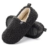 RockDove Zapatilla de Espalda Cerrada y Falso Shearling Puff-Ease para Mujer, 40 EU, Gris Oscuro