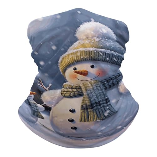 QMNRTK Winter Snowman Balaclava UV Protection Face Mask Breathable Neck Gaiter Ski Mask for Men Women Headwear Bandana Elastic Face Scarf