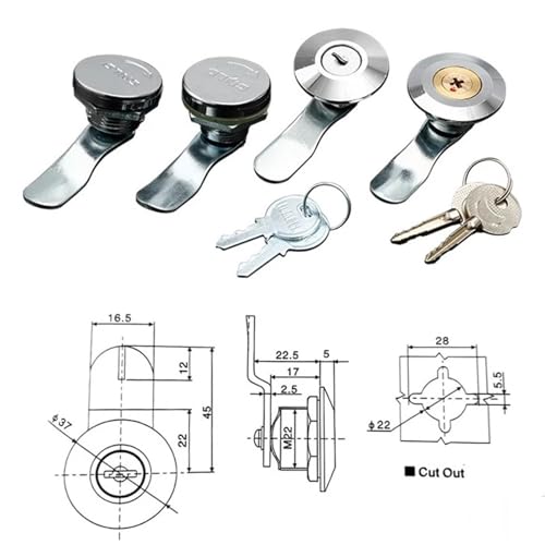Serrure de porte d'armoire avec boîte de distribution