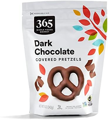 Amazon.com : 365 by Whole Foods Market, Dark Chocolate Pretzels, 5 Ounce : Everything Else