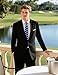 Pacific Perfect Mens Suits Classic Fit 2 Piece Slim Fit Black Tuxedo Regular Fit Mens Suit Jacket with Stretch Fabric for Business, Wedding, Prom, Party (Regular, 44R)