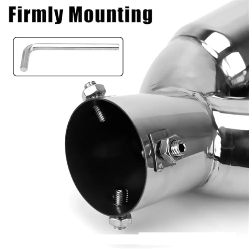 Embouts d'échappement doubles en acier inoxydable 63 mm - 3