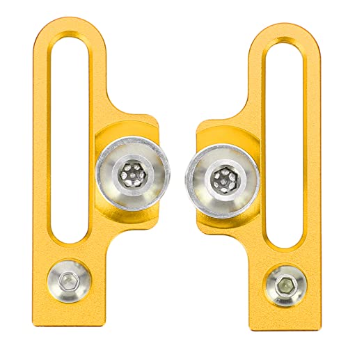 Bicycle Clamp Brake Bike, C Clamp Brake Pad Aluminum Alloy Extension C Caliper Adapter with 10mm Extension for Road Bicycles (Gold)